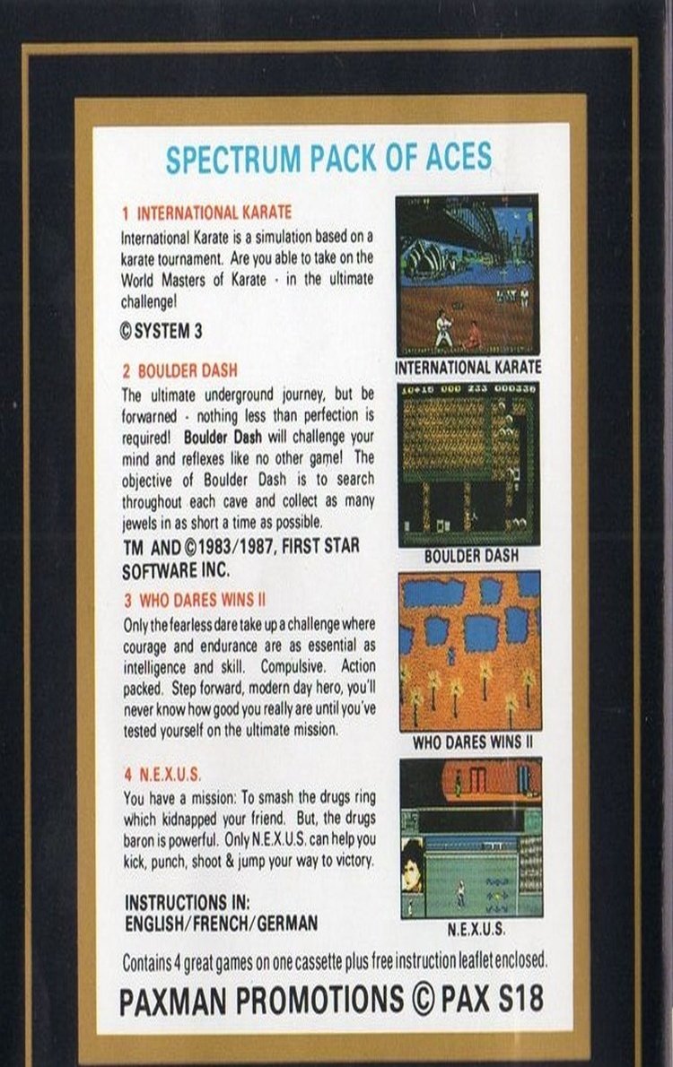 Pack Of Aces: 4 Games On One Tape (C64) - Image 2