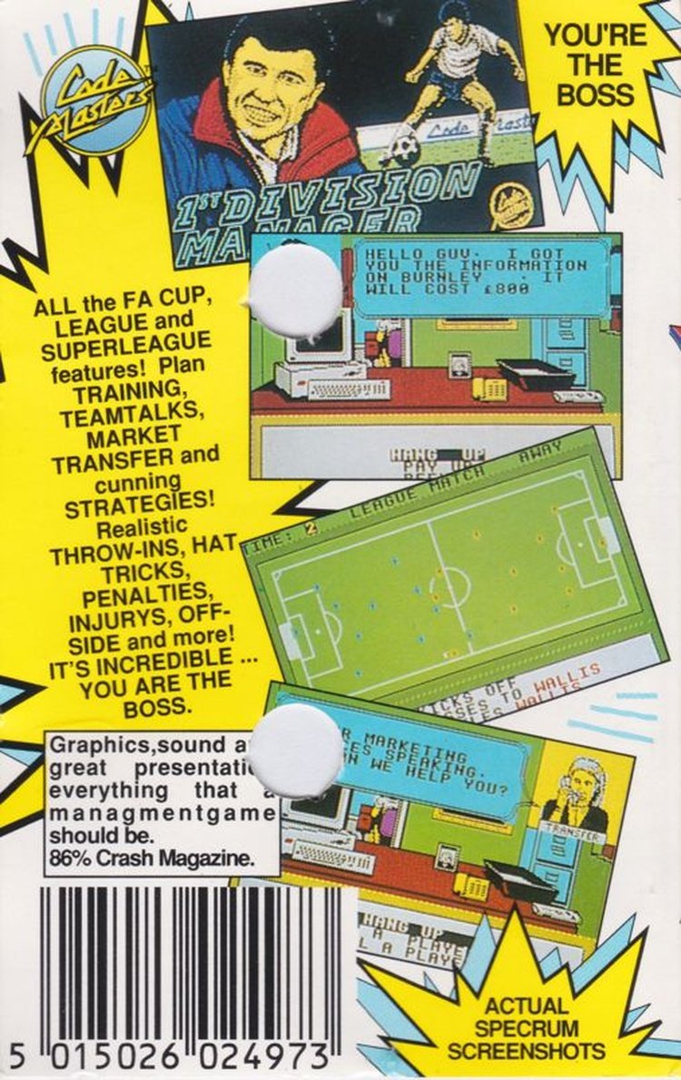 1st Division Manager (ZX Spectrum) - Image 2
