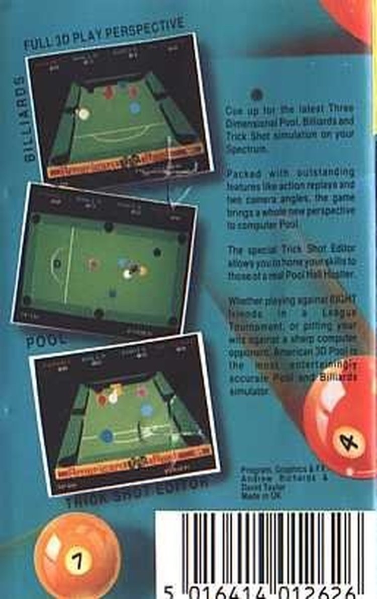 American 3D Pool (C64) - Image 2
