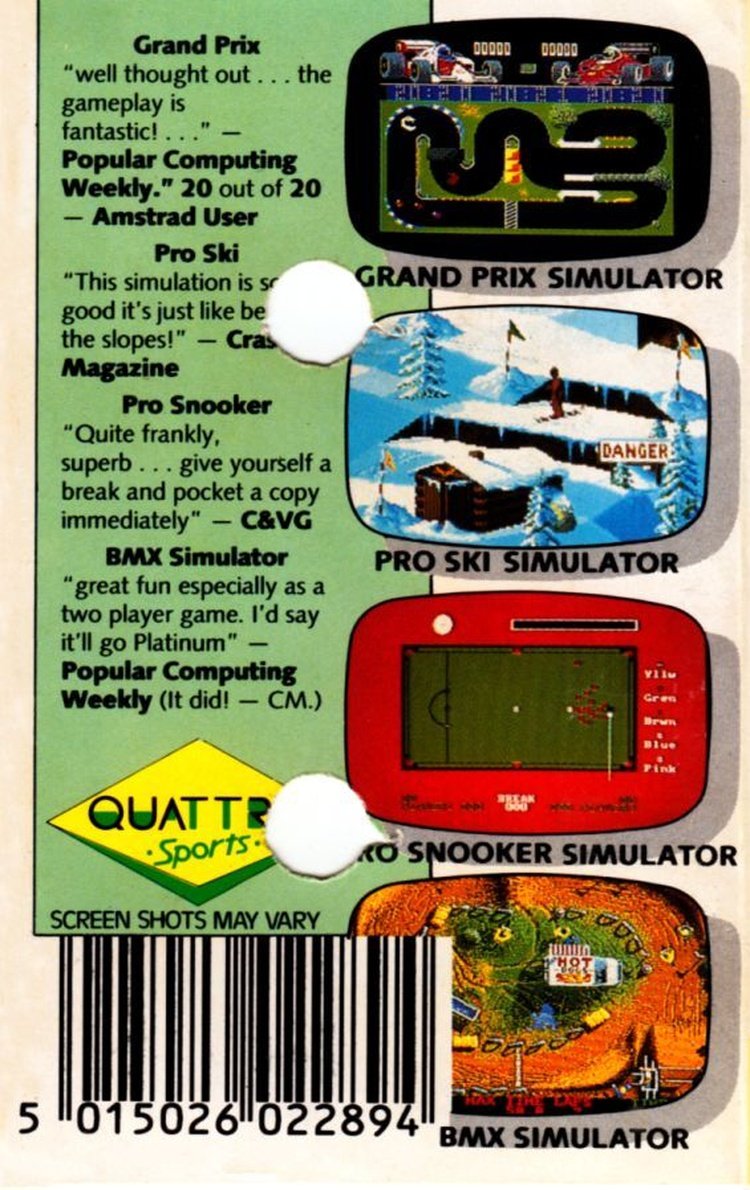 Quattro sports (ZX Spectrum) - Image 2