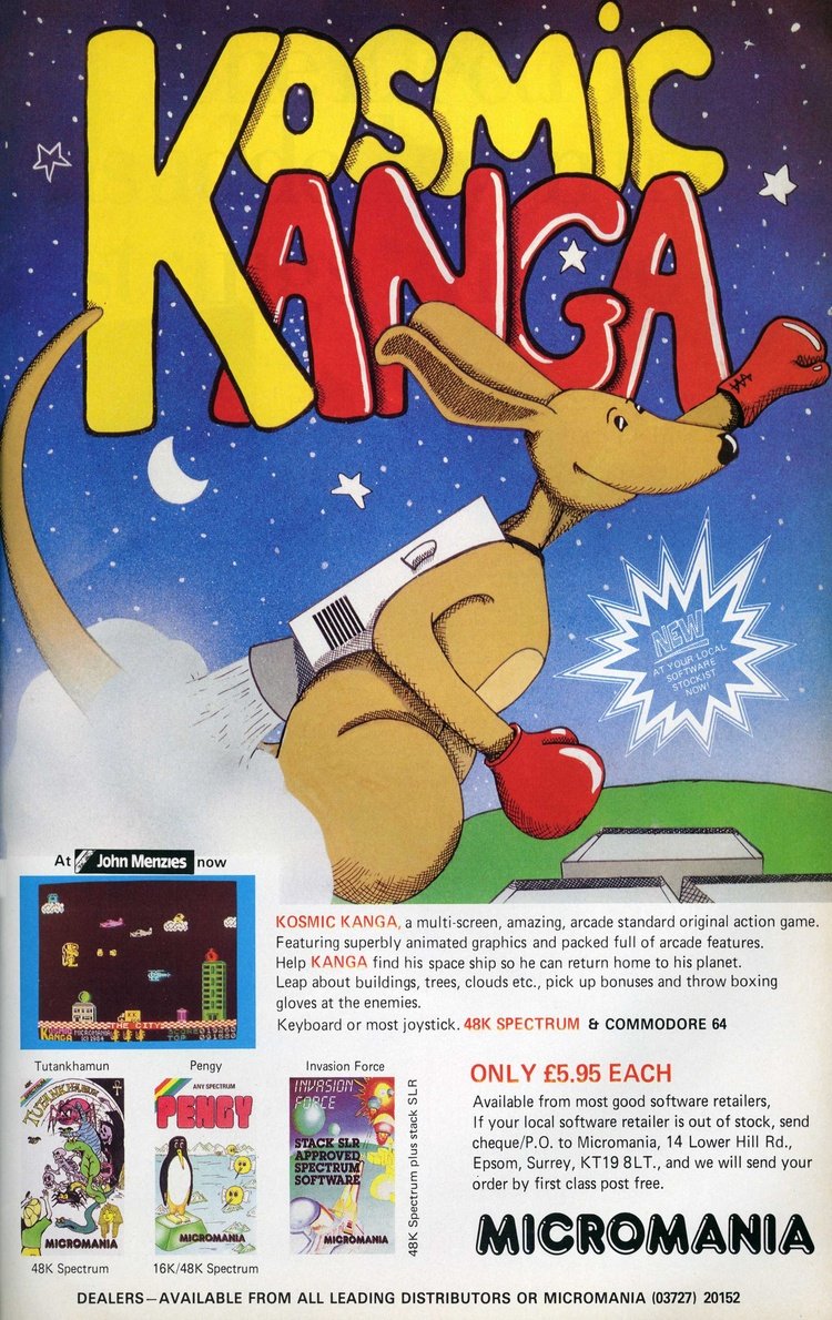Kosmic Kanga (C64) - Image 2