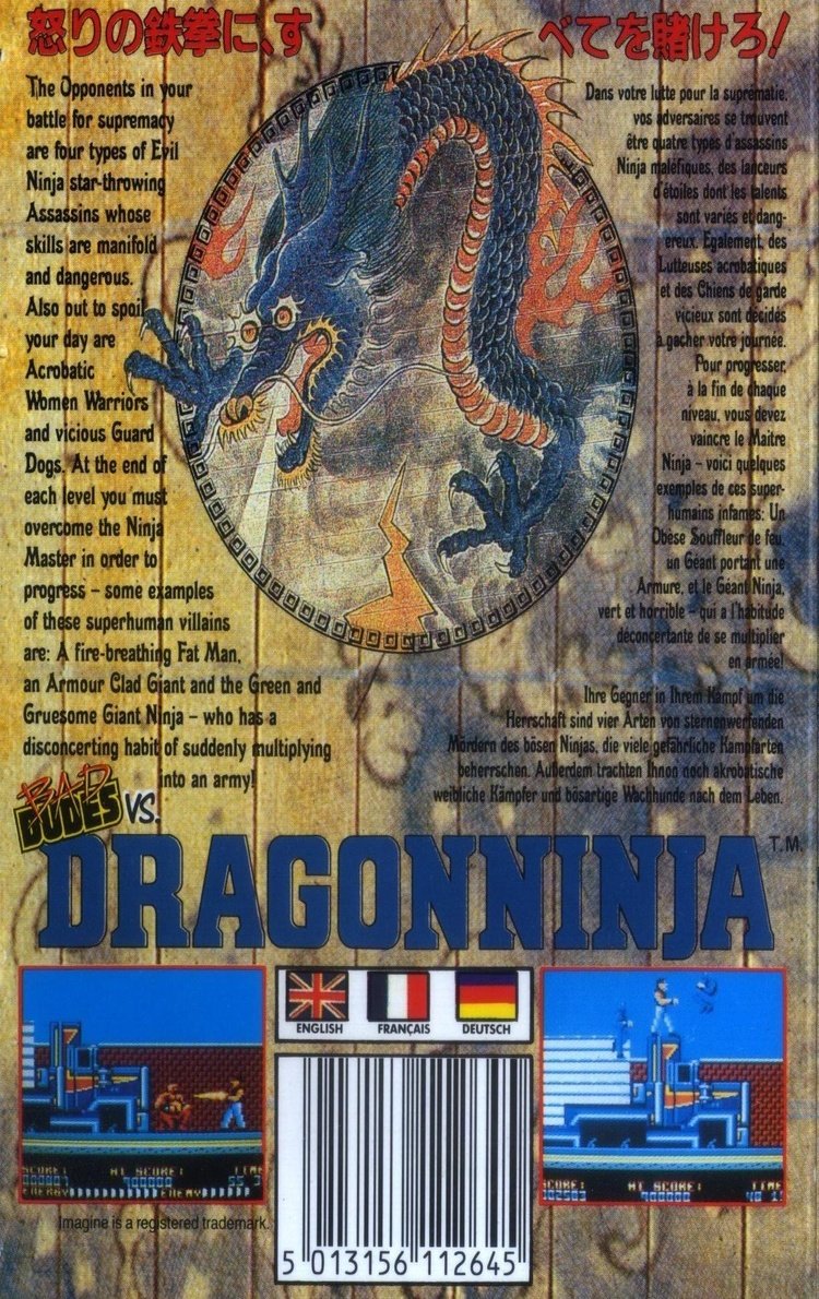 Dragon Ninja (Amstrad CPC 464) - Image 2
