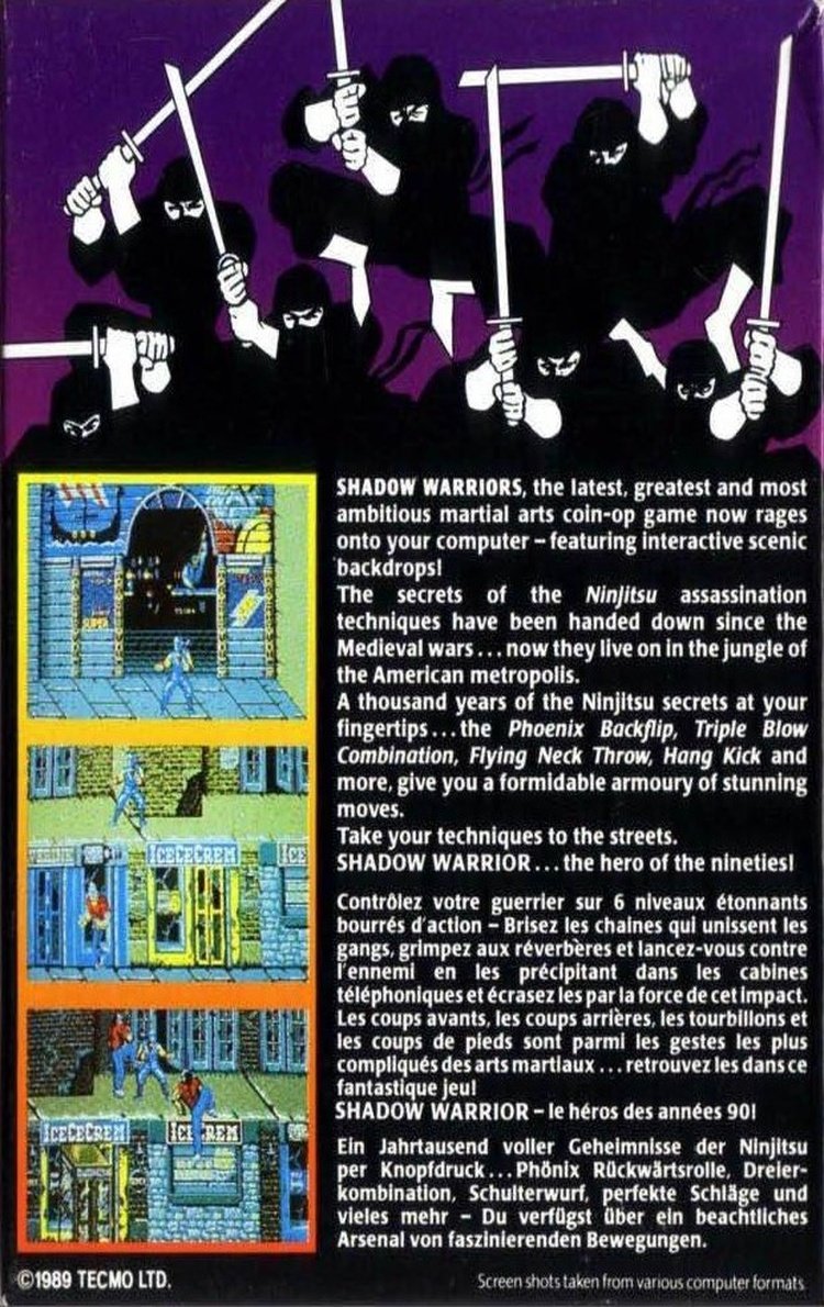 Shadow Warriors (Amstrad CPC 464) - Image 2