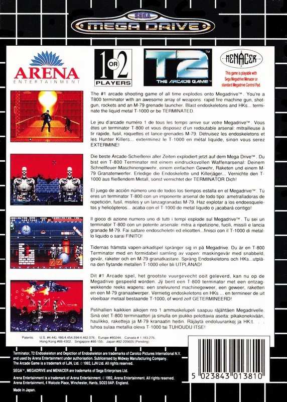 T2: The Arcade Game (Sega Megadrive) - Image 2