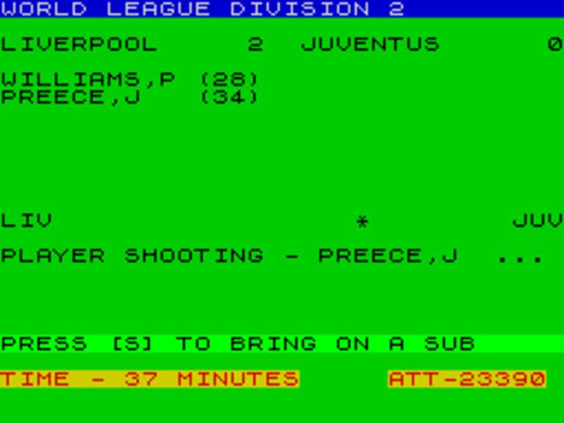 World Soccer League (ZX Spectrum) - Image 4