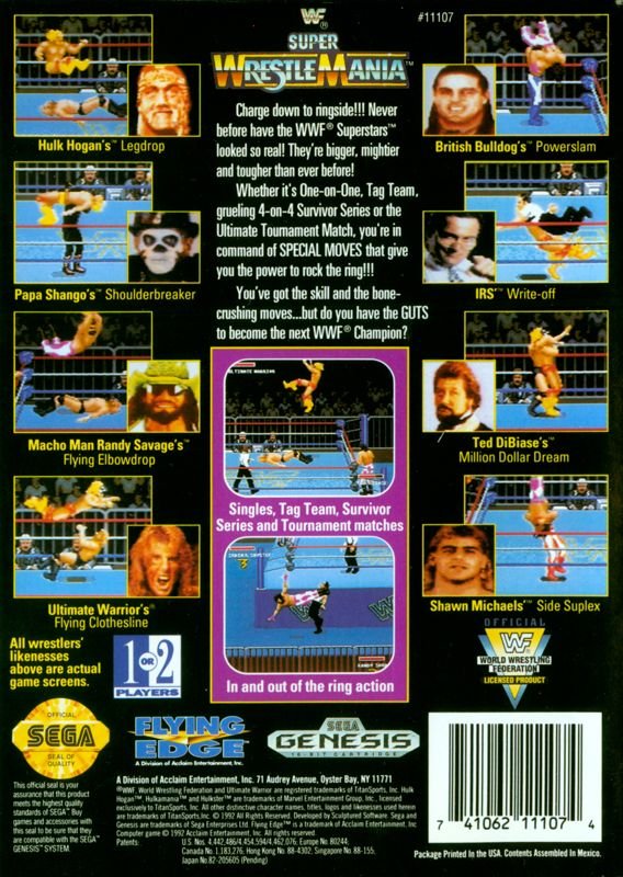WWF Super WrestleMania (Sega Megadrive) image 2