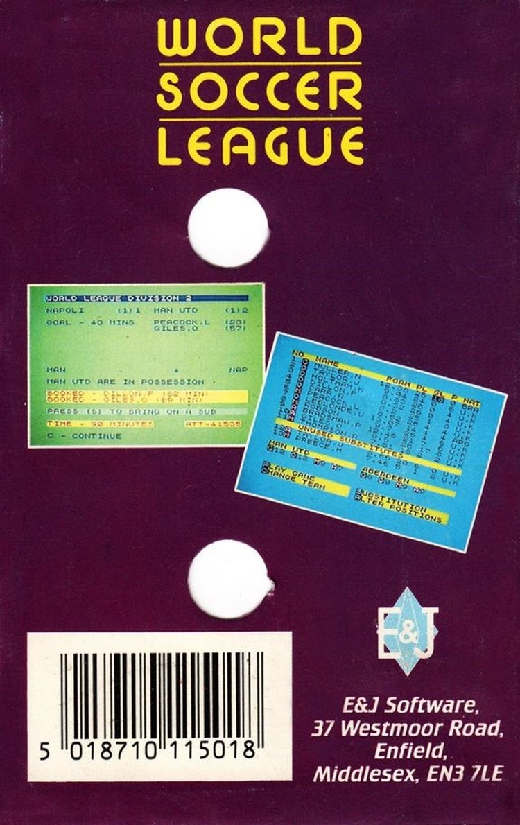 World Soccer League (ZX Spectrum) - Image 2